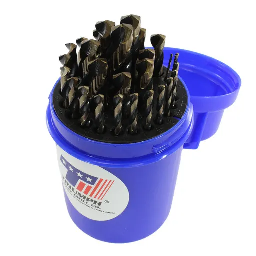 Walter ThunderBit Drill Bit Sets, 29 Piece HSS, Black and Bronze Oxide | UF12NA