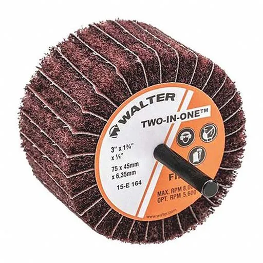 TWO-IN-ONE Flap Wheel – Fine – 3 in – 180 | 15E164