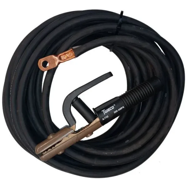 Tweco Welding Cable Lead Assembly – 2/0, 50 ft A732 Electrode Holder