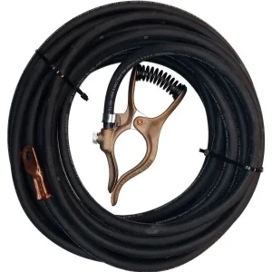 Tweco Welding Cable Ground Assembly – 2/0, 50 ft GC300 Ground Clamp