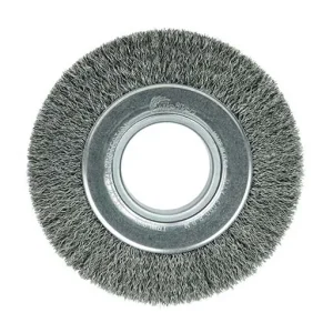 Weiler Wire Wheel – Crimped – 6 in – 2 in – 0.118 in – Steel | 06070