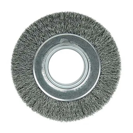 Weiler Wire Wheel – Crimped – 6 in – 2 in – 0.014 in – Steel | 06080