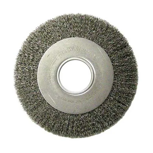 Weiler Wire Wheel – Crimped – 8 in – 2 in – 0.014 in – Steel | 06120