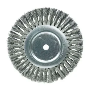 Weiler Wire Wheel – Knot-Twisted – 8 in – 5/8 in – 0.014 in – Steel | 08135