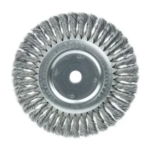 Weiler Wire Wheel – Knot-Twisted – 8 in – 3/4 in – 0.014 in – Steel | 08138