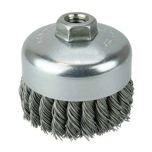 Tiger Single Row Knot Wire Cup Brush – 4 in – 0.023 in – 1-1/4 in | 12206