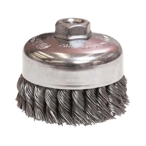 Tiger Single Row Knot Wire Cup Brush – 4 in – 0.023 in – 1-1/4 in | 12316