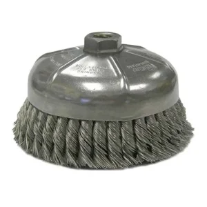 Tiger Single Row Knot Wire Cup Brush – 6 in – 0.023 in – 1-3/8 in | 12376
