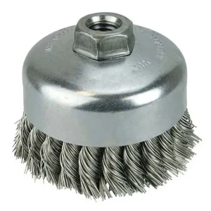 Tiger Single Row Knot Wire Cup Brush – 4 in – 0.014 in – 1-1/4 in | 12406