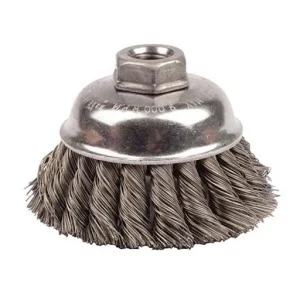 Tiger Single Row Knot Wire Cup Brush – 3 in – 0.02 in – 1-1/4 in | 12746