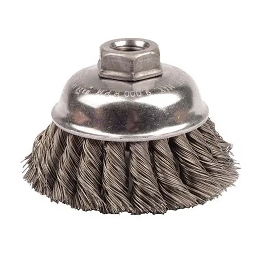 Tiger Single Row Knot Wire Cup Brush – 3 in – 0.02 in – 1-1/4 in | 12746