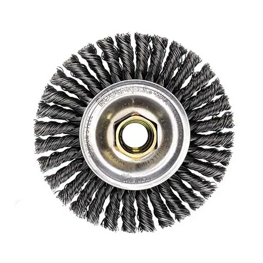 Weiler Wire Wheel – Knotted – 4 in – 5/8-11 – 0.02 in – Steel | 13131