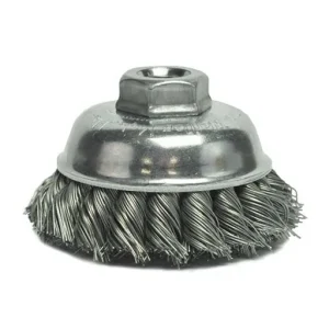 Tiger Single Row Knot Wire Cup Brush – 3-1/2 in – 0.023 in – 7/8 in | 13156