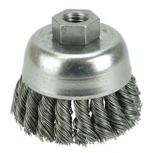 Tiger Single Row Knot Wire Cup Brush – 2-3/4 in – 0.02 in – 1 in | 13285