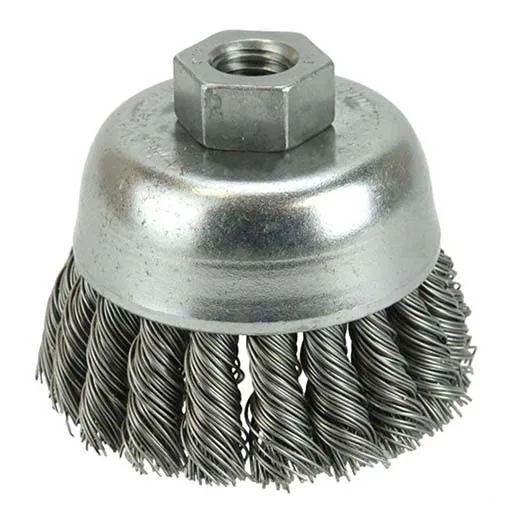 Tiger Single Row Knot Wire Cup Brush – 2-3/4 in – 0.02 in – 1 in | 13285