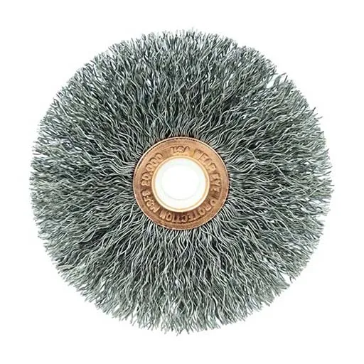 Weiler Wire Wheel – Crimped – 3 in – 3/8 in – 0.0118 in – Steel | 15563