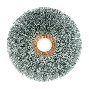 Weiler Wire Wheel – Crimped – 3 in – 3/8 in – 0.014 in – Steel | 15573