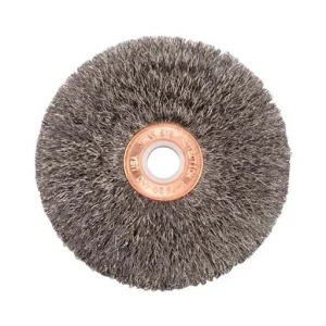 Weiler Wire Wheel – Crimped – 3 in – 1/2 in – 0.008 in – Stainless Steel | 16943