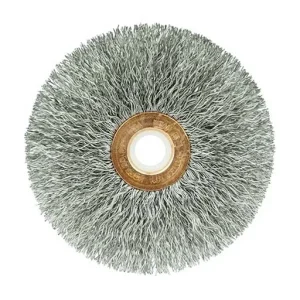 Weiler Wire Wheel – Crimped – 3 in – 3/8 in – 0.0118 in – Stainless Steel | 16963