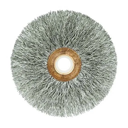 Weiler Wire Wheel – Crimped – 3 in – 3/8 in – 0.0118 in – Stainless Steel | 16963