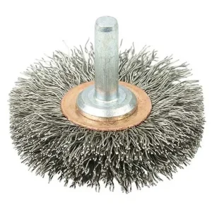 Weiler Wire Wheel – Crimped – 2 in – 1/4 in – 0.0118 in – Stainless Steel | 17611