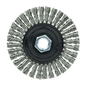Wolverine Wire Wheel Brush – 3/16 in – Stainlness Steel | 36219