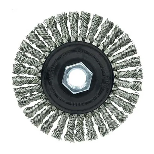 Wolverine Wire Wheel Brush – 3/16 in – Stainlness Steel | 36219