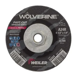 Wolverine Depressed Center Wheel – 4-1/2 in | 56454