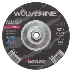 Wolverine Depressed Center Wheel – 7 in | 56468