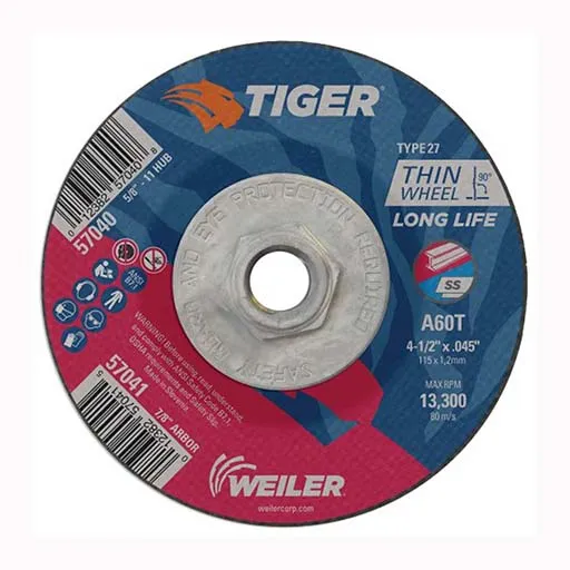Tiger Depressed Center Wheel – 4-1/2 in | 57040