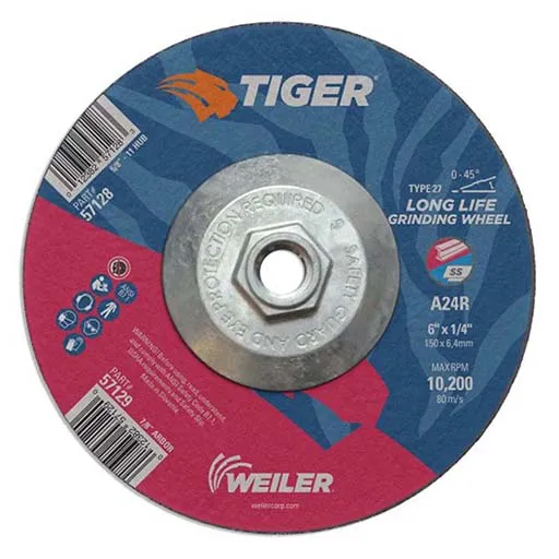 Tiger Depressed Center Wheel – 6 in – 24 | 57128