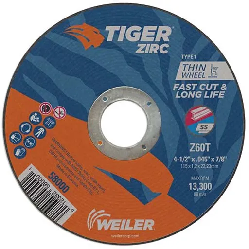 Tiger Straight Grinding Wheel – 4-1/2 in | 58000