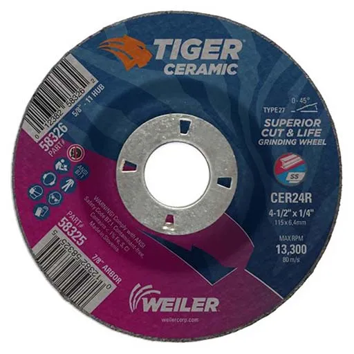 Tiger Depressed Center Wheel – 4-1/2 in | 58325