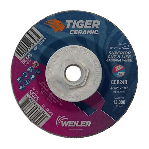Tiger Depressed Center Wheel – 4-1/2 in | 58326