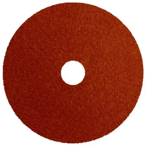 Weiler Tiger Ceramic Resin Fiber Disc, 50 Grit, 7/8″ Arbor, 5″ Diameter | 69859