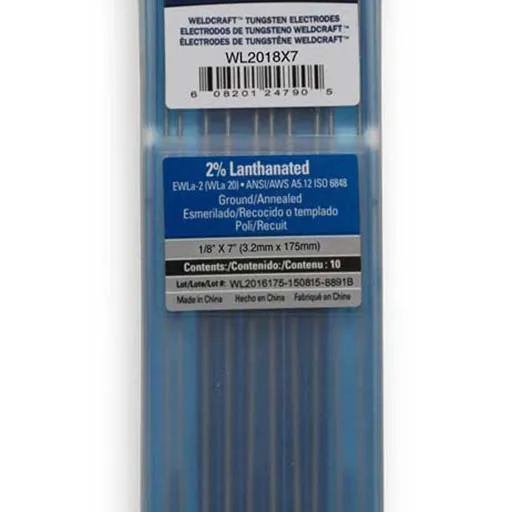 Weldcraft TUNGSTEN 2% LANTH 1/8X7 | WL2018X7