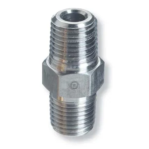 Western Male NPT SS Hex Pipe Nipple – 1/4 in | B-4SS