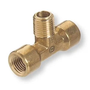 Western Brass Pipe Tee – 1/8 in – Female to Male – 3000 psi | BMT-2HP
