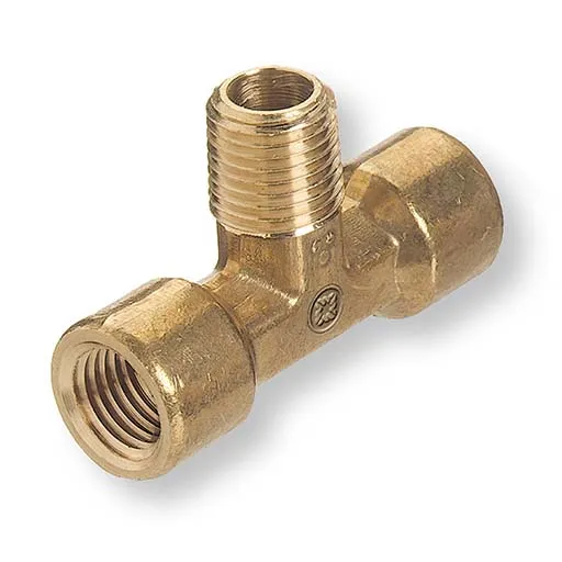 Western Brass Pipe Tee – 1/8 in – Female to Male – 3000 psi | BMT-2HP