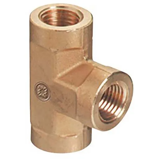 Western Brass Pipe Tee – 1/4 in – Female to Male – 3000 psi | BMT-4HP