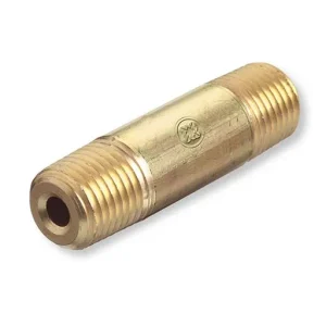 Western Brass Pipe Nipple – 1/4 in – Male Nipple – 3 in | BN-4-30HP