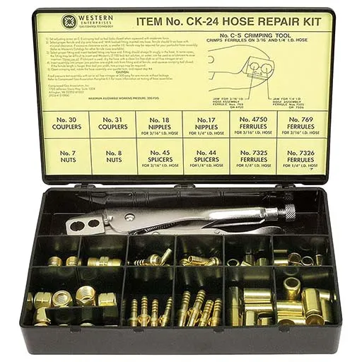 Western Hose Repair Kit – 3/16 in – 1/4 in – 9/16-18 in | CK-24