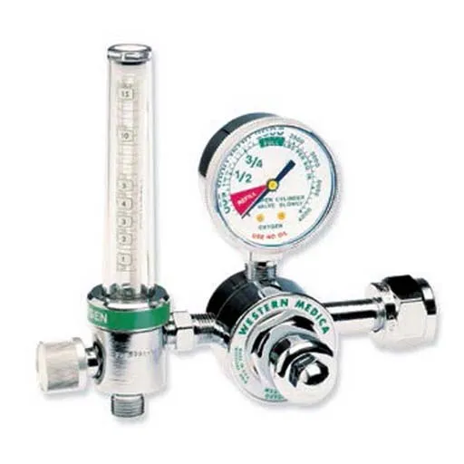 Western Enterprises Oxygen Single Stage regulator with flowmeter 1-15LPM | M1-540-15FM
